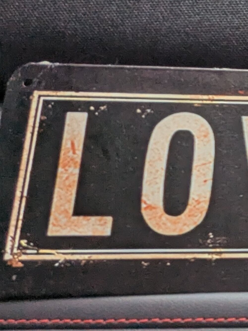 Lovers Lane Street Sign Vintage Retro Street Metal Tin Wall Decor 4x16 In - Picture 2 of 2